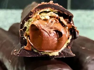 1/2 docena nutella bañados negros