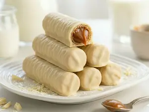 1 docena dulce de leche bañados blancos