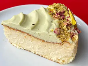 Porción de torta vasca