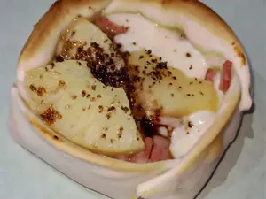 21- Canastita jamon y anana