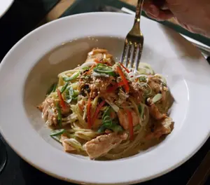 Salmon pasta