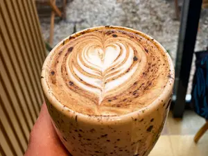 Latte coco y choco negro