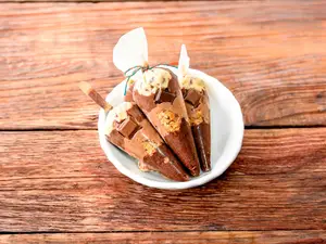 Helado venezolano de tetas triple chocolate