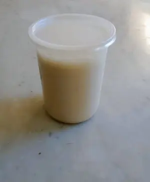 Licuado de banana con leche