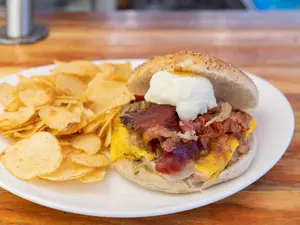 Bagel de salmón