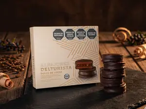 Caja alfajores ddl x6