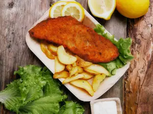 Milanesa Con Papas Al Horno