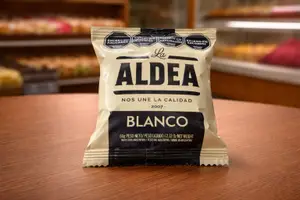 alfajor chocolate blanco la aldea