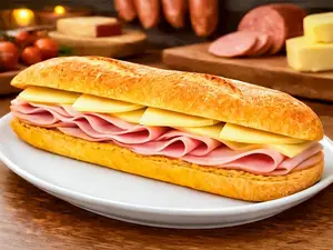 Sandwich clasico lomo y queso