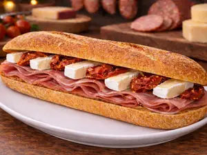 Sandwich jamon crudo y brie