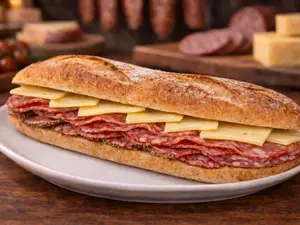 Sandwich salame español