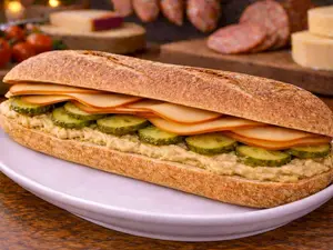 Sandwich veggie ahumado