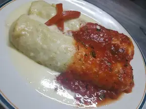Canelones de verdura con boloñesa