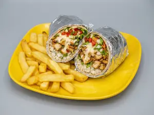 Burrito de pollo con papas
