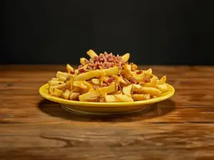 Papas medianas cheddar y bacon