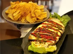 Escalonesa milanesa de vacio para 3
