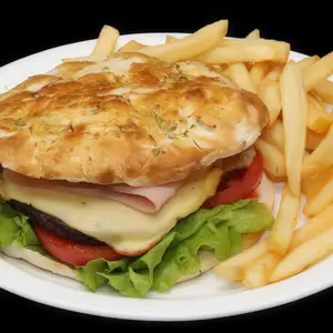 Súper hamburguesa completa