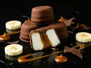Bombón banana con dulce de leche de 200 gr
