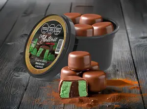 Bombón menta con chocolate de 200 gr