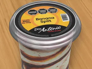 Veteado banana split