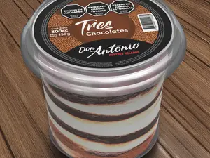 Veteado tres chocolates