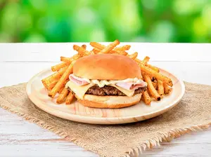 Burger house simple + papas