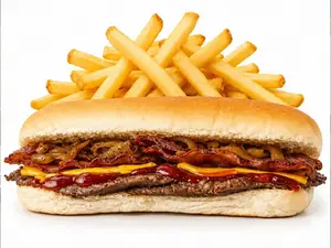 Lomito caramel + papas