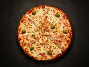 Pizza con muzzarella