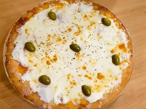 Pizza con roquefort