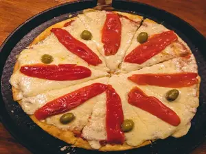 Pizza con morrón