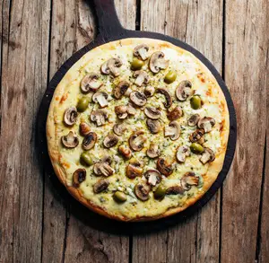 Pizza con champiñones
