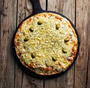 Pizza roquefort y cebolla