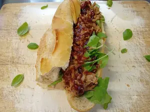 Sánguche pulled pork