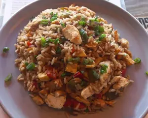 Wok de pollo