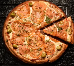 Pizza napolitana con jamón