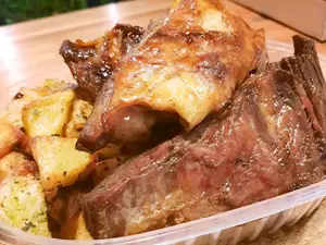Carne al horno con papas