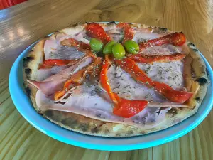Individual de jamon y morrones