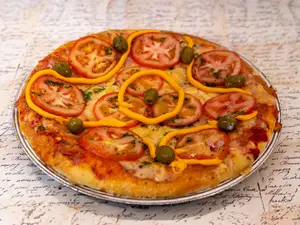 Pizza napolitana con cheddar