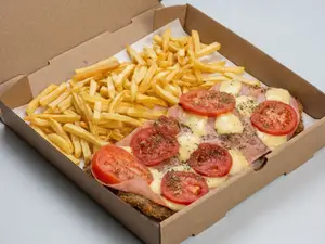 Milanesa A La Napolitana C/Papas Al Plato