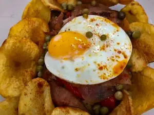 Costillitas riojana c/papas