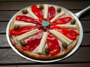 Gigante palmitos y morrón