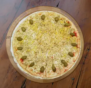 Pizza individual de huevo