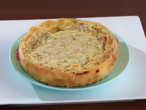 Tarta de jamon y queso