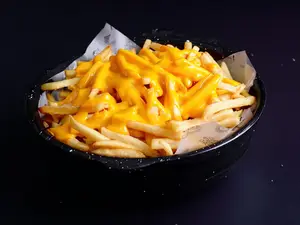 Caja de papas con cheddar