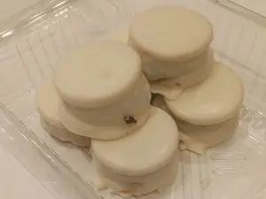 Alfajorcitos de choco blanco