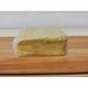 Porción de brownie de naranja