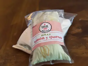 Wraps de jamón y queso