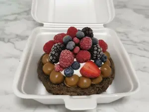Mini brownie frutos rojos