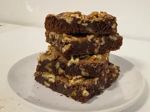 Cuad De Brownie Con Nuez