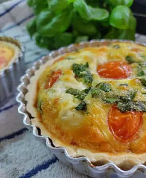 Quiche caprese